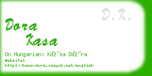 dora kasa business card